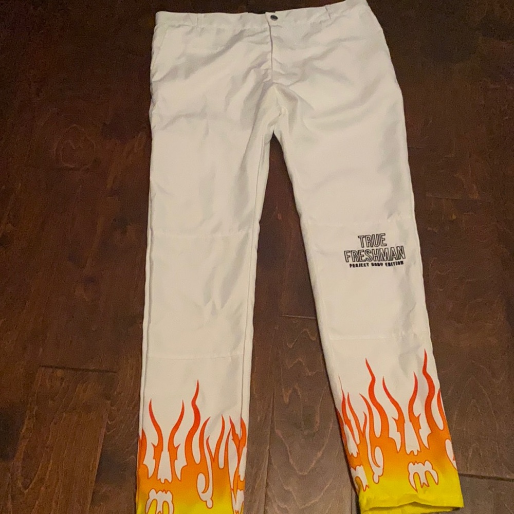 True freshman pants.